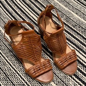 Merona Strappy Tan Heels